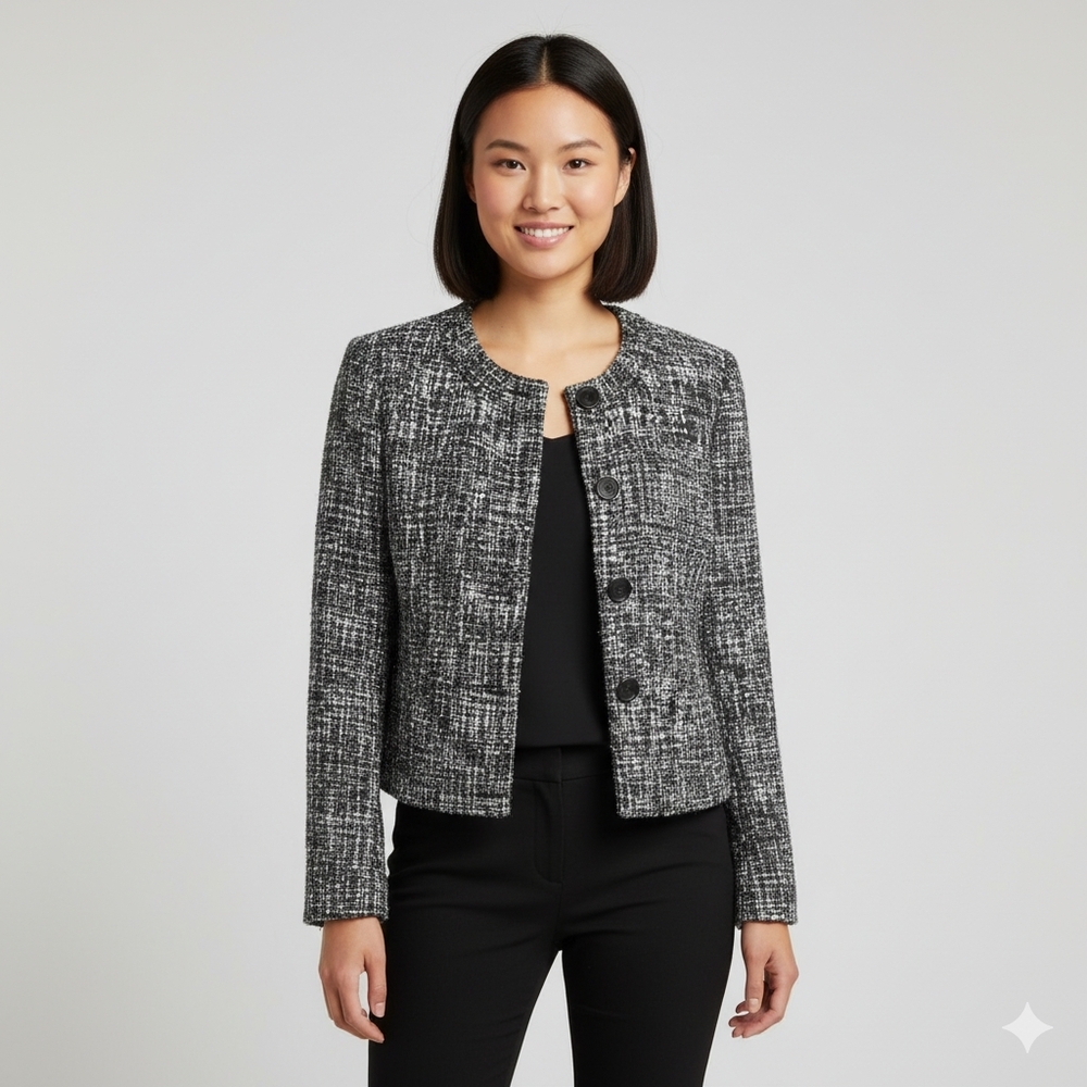 Madison Hill New York Chic Black and White Women's Jacket